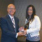 Amy Johnson Presented with Paralegal of the Year Award Trophy